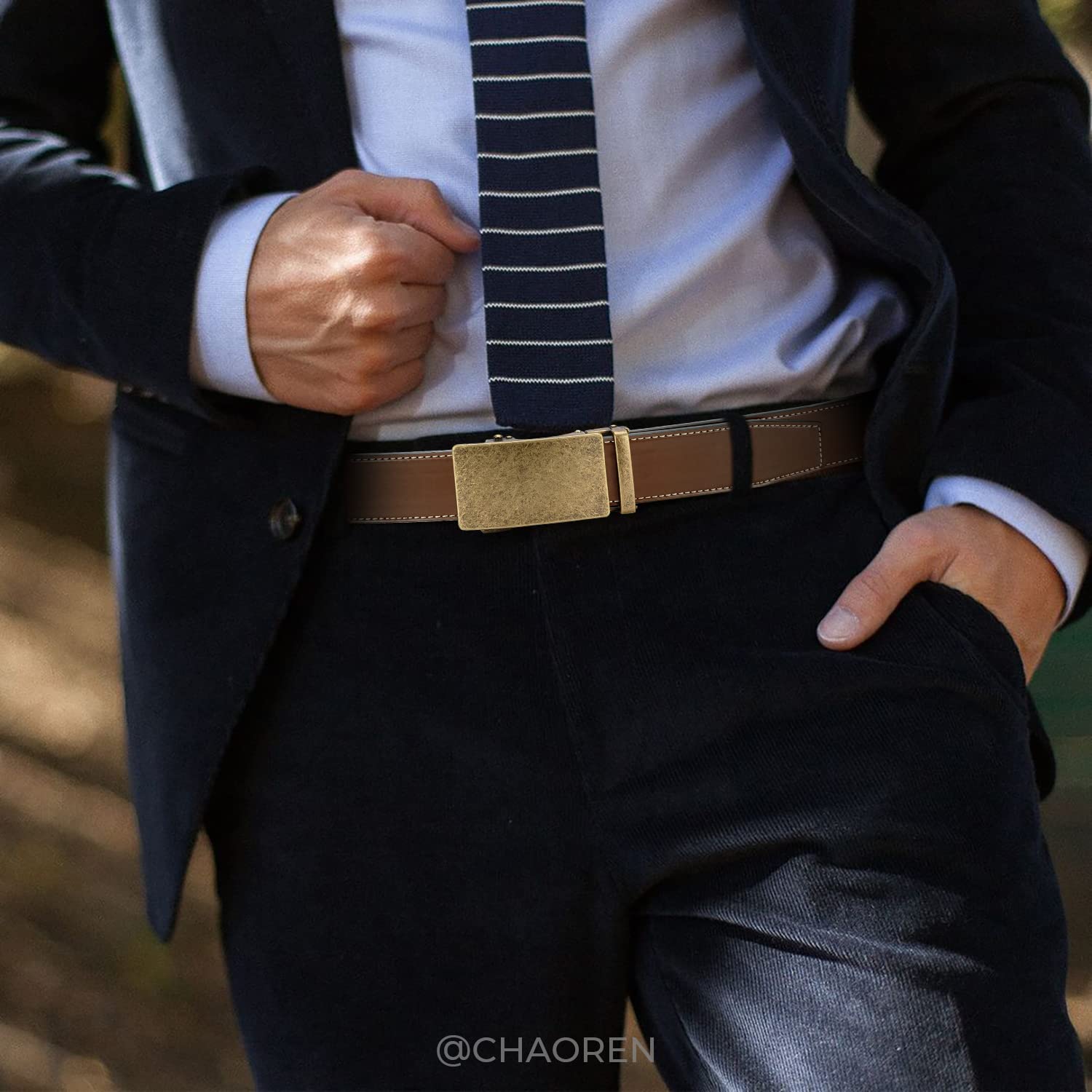 CHAOREN Men's Ratchet Belt - 1 3/8
