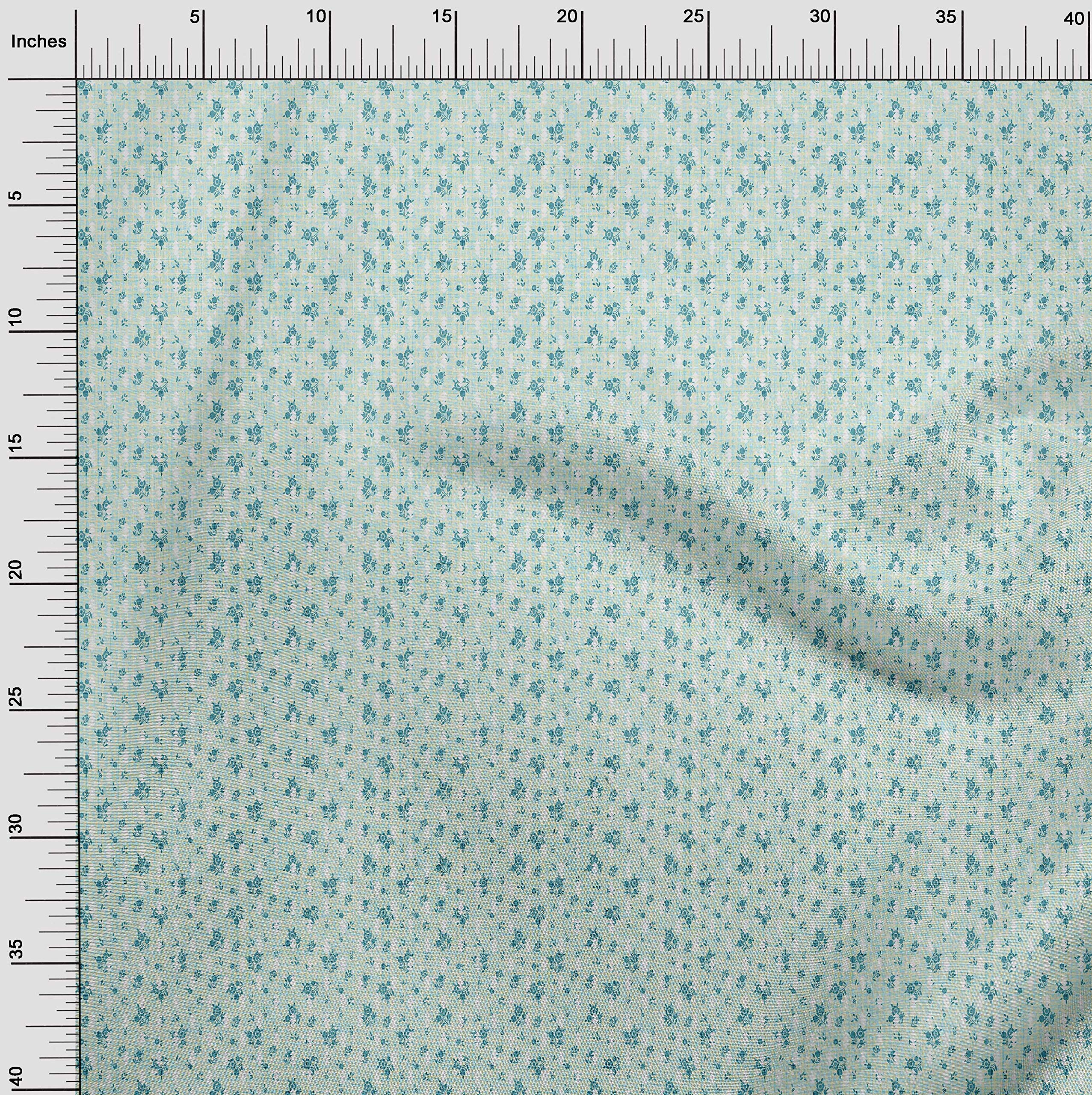 oneOone Cotton Silk Baby Pink Floral Textured Dress Fabric - 42 Inch Wide by The Yard | Perfect for DIY Dresses, Skirts & Home Decor Projects