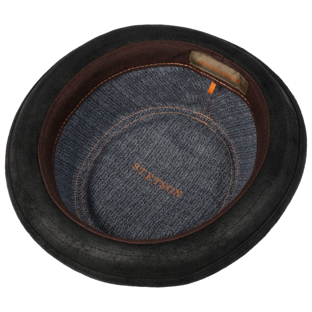 Stetson Pennsylvania Pigskin Leather Hat for Men – Stylish Cowboy Hat for Outdoor, Rodeo, and Western Fashion