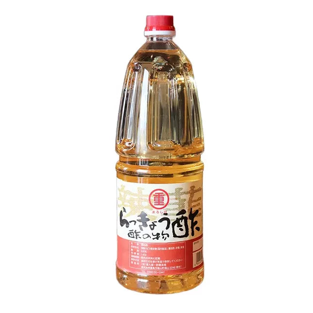 Marushige Rakkyo Vinegar - Japanese Sweet Pickling Vinegar 1.8L (59oz) for Sushi, Pickles & Asian Cooking | Premium Rice Vinegar