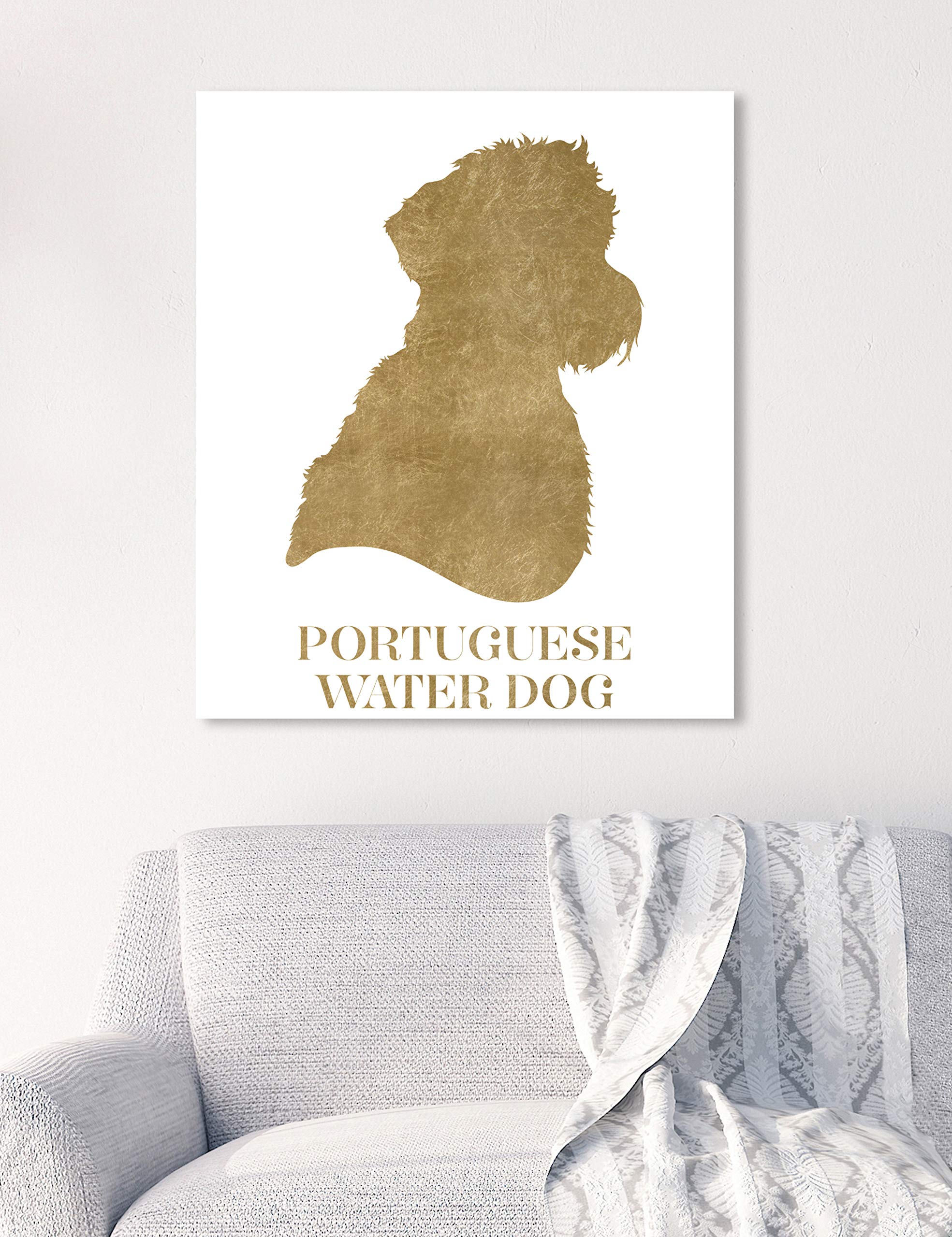 Portuguese Water Dog Canvas Wall Art Print - 20