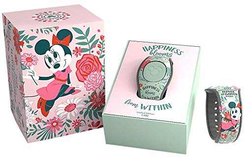 Disney 2019 Epcot Flower and Garden Festival Limited Edition Minnie Mouse MagicBand 2 - Wearable RFID Wristband for Disney Parks, Resorts & Special Events