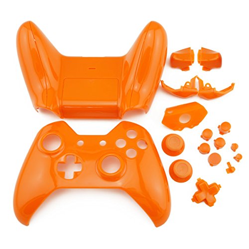Xbox One Controller Shell - Orange Glossy Cover for Enhanced Grip & Style | Perfect for Gaming, Collectors & Custom Mods