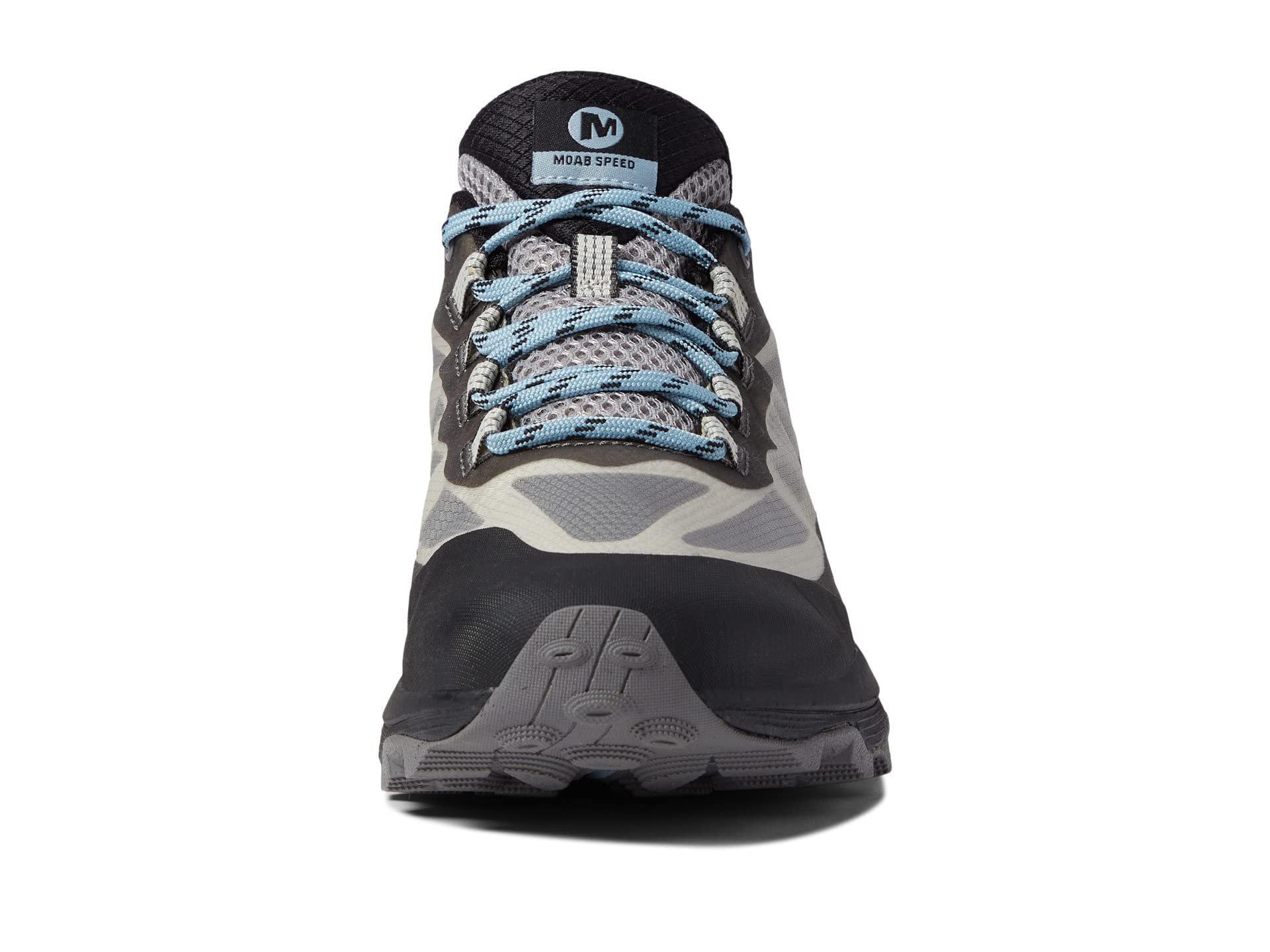 Merrell Moab Speed Women's Hiking Shoes - Breathable Textile Upper with PU Foam Insole & FloatPro Foam™ Midsole - Charcoal/Altitude Size 6.5 M - Perfect for Trail Running, Outdoor Adventures & Daily Wear