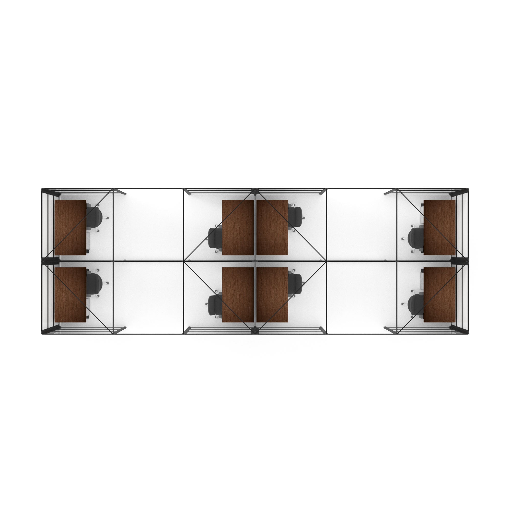 PoppinSpaces Hive Space for 8 - Modular Office Desk Organizer for Home & Office - Perfect for Pens, Pencils, Markers & Stationery Storage