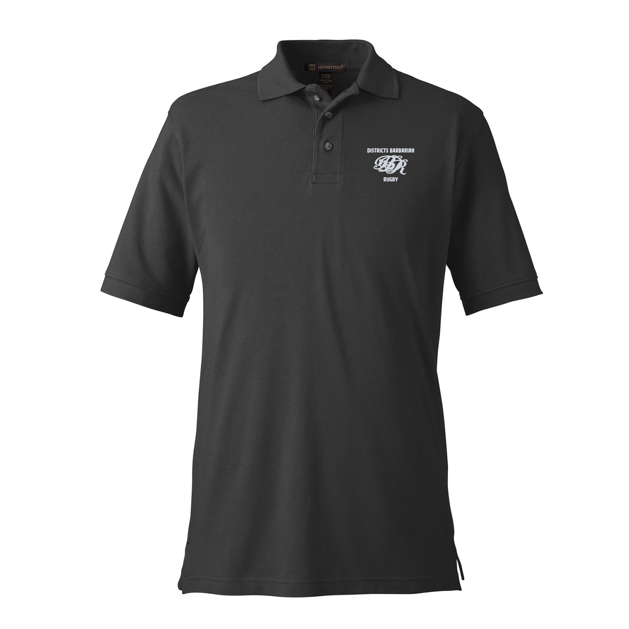 Districts Barbarian RFC Cotton Polo Shirt for Men - Comfortable & Breathable Casual Wear for Golf, Tennis, and Outdoor Activities