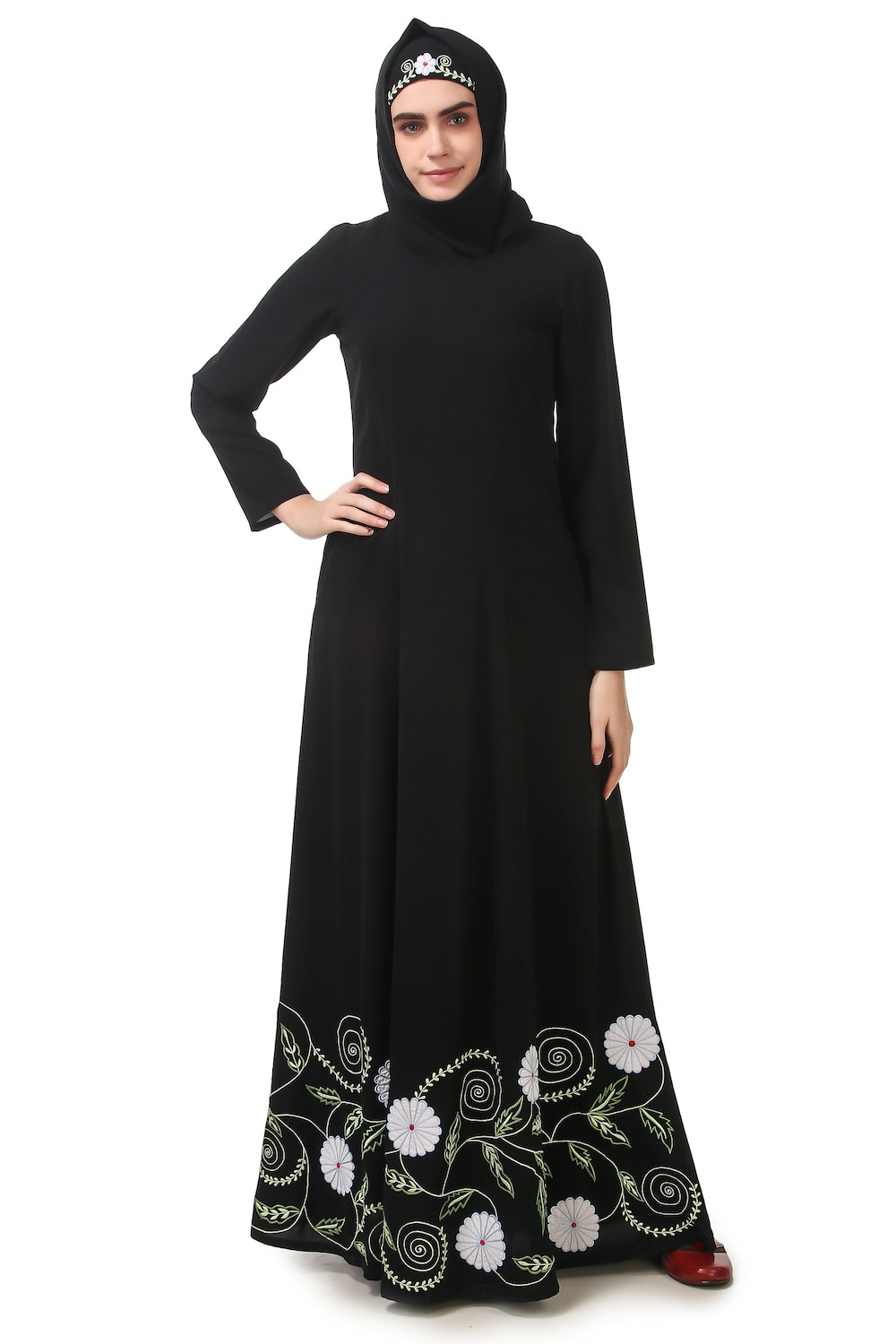Elegant Heavy Embroidered Anarkali Abaya Dress for Women - Perfect for Parties, Weddings & Special Occasions