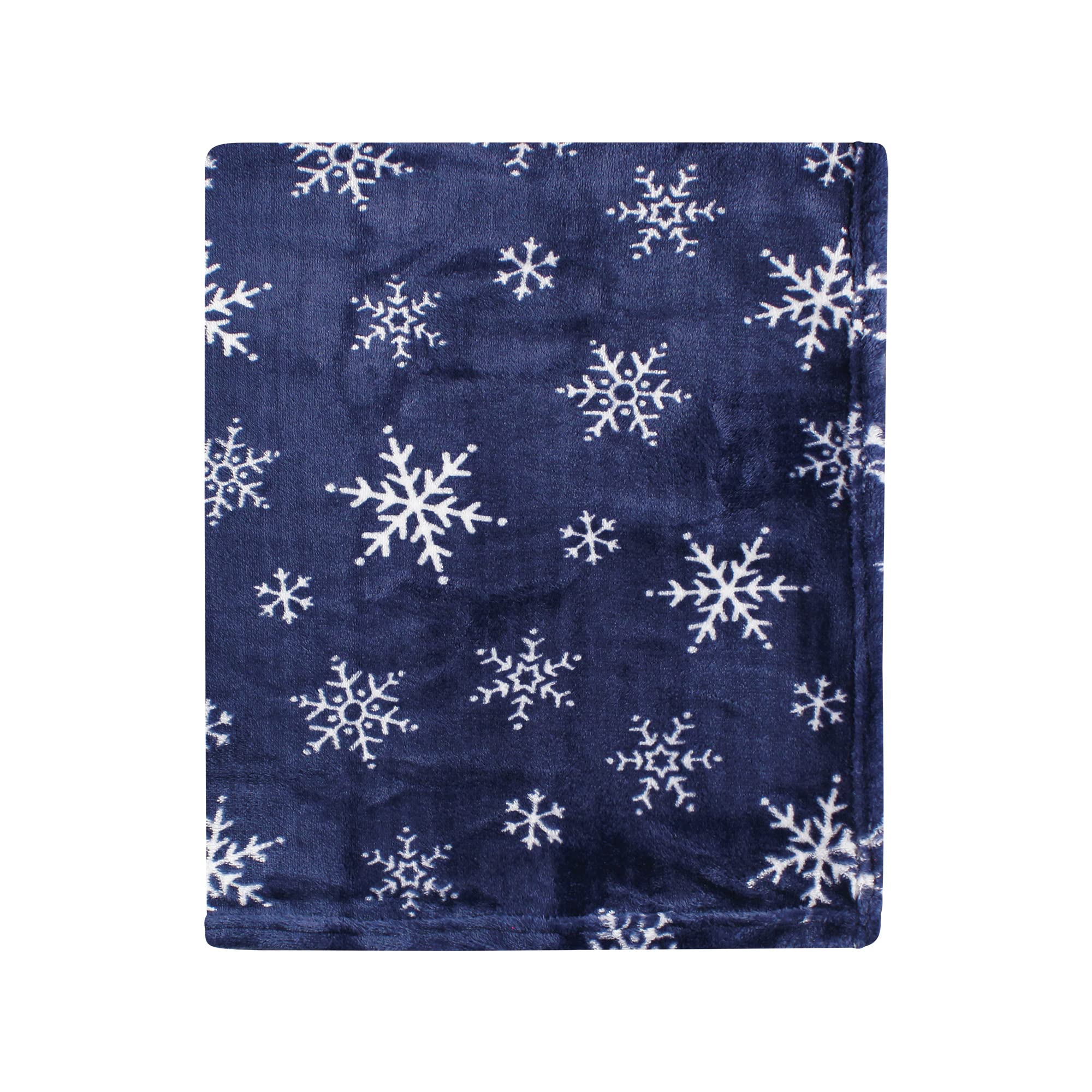Hudson Baby Unisex Silky Plush & Coral Fleece Blanket - Black Watch Plaid 30x36 Inches | Soft Baby Blanket for Nursery, Swaddling & Stroller | Cozy Gift for Newborns & Infants