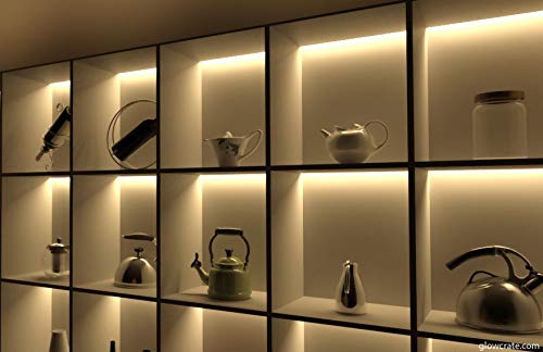 LED Aluminum Channel 5-Pack 8ft (2.4Meter) with Frosted Diffuser for LED Strip Lights - 1971 Series Extrusion Fits Up to 12mm/0.47