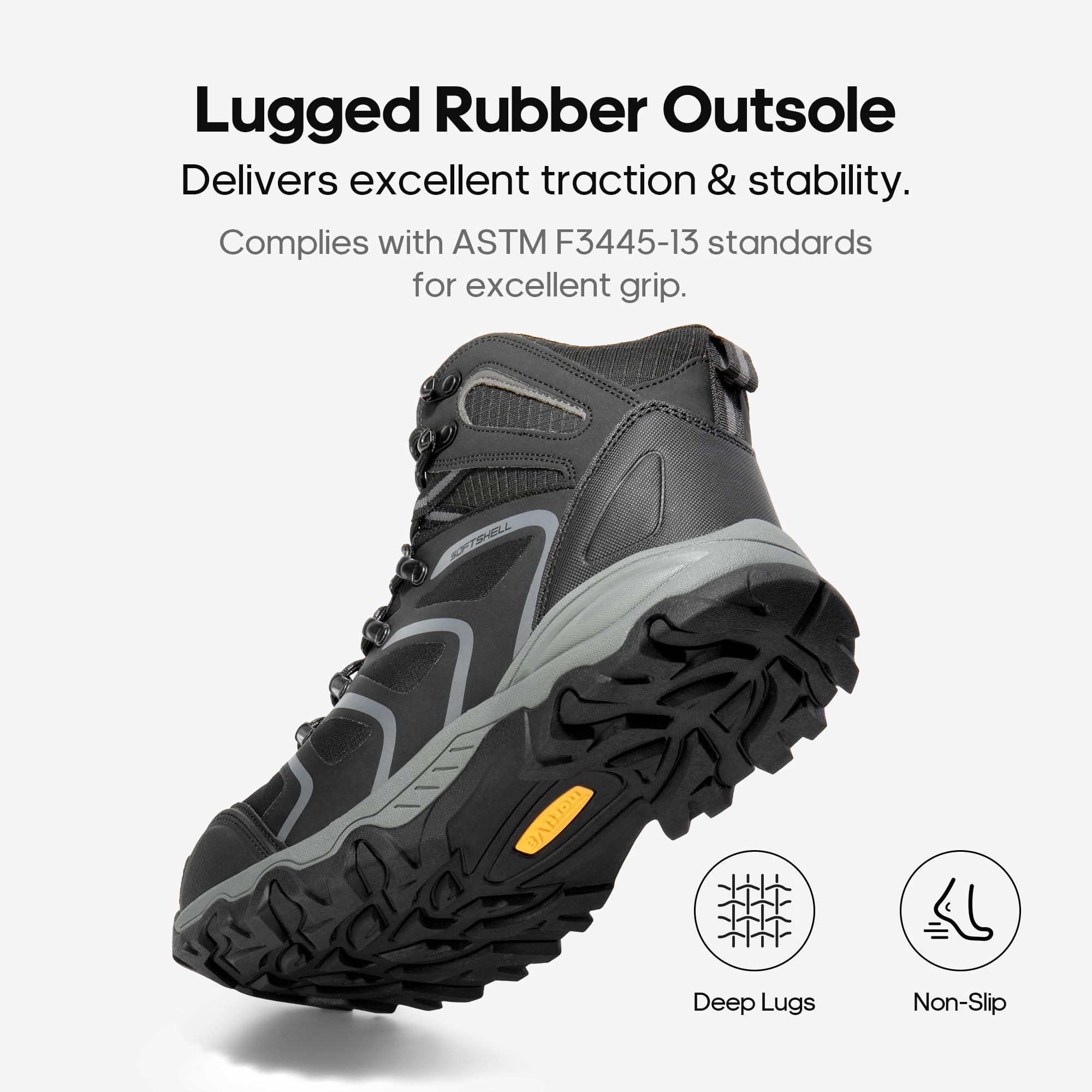 NORTIV 8 Men's Steel Toe Waterproof Work Boots - Heavy Duty Construction Safety Shoes for Outdoor, Hiking & Industrial Work