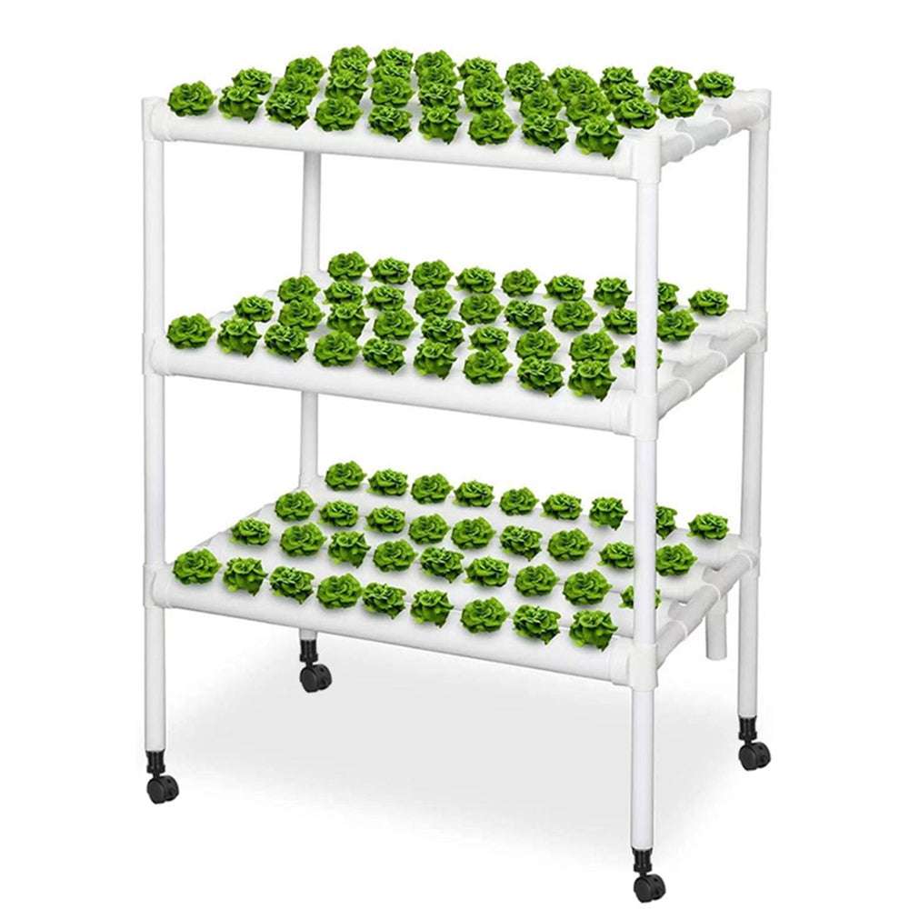 108-Site Hydroponic Grow Kit with Wheels - Indoor Vegetable Garden System for Home, Greenhouse & Urban Farming | Easy Setup & Space-Saving Design