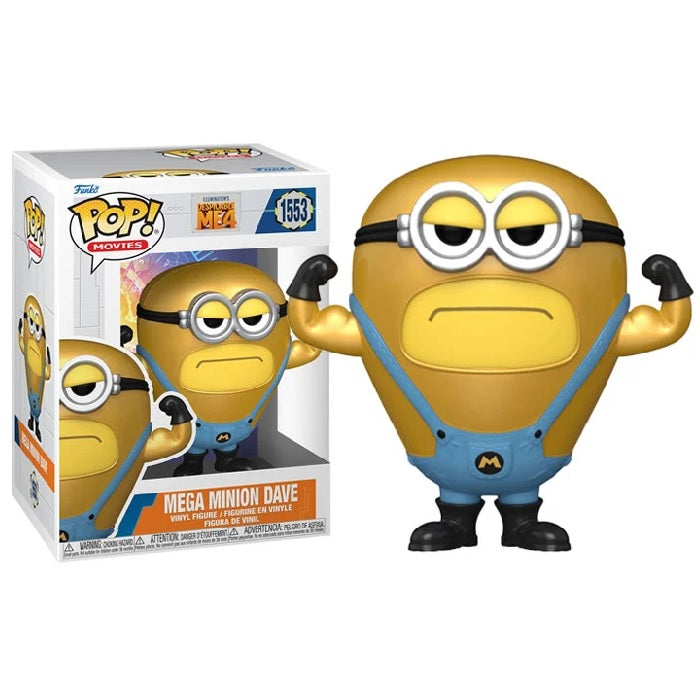 Despicable Me 4 Pop! Vinyl Figure - Mega Minion Dave [1553] | Funko Collectible Toy for Fans & Gift Idea | Perfect for Display, Collection & Movie Themed Decor