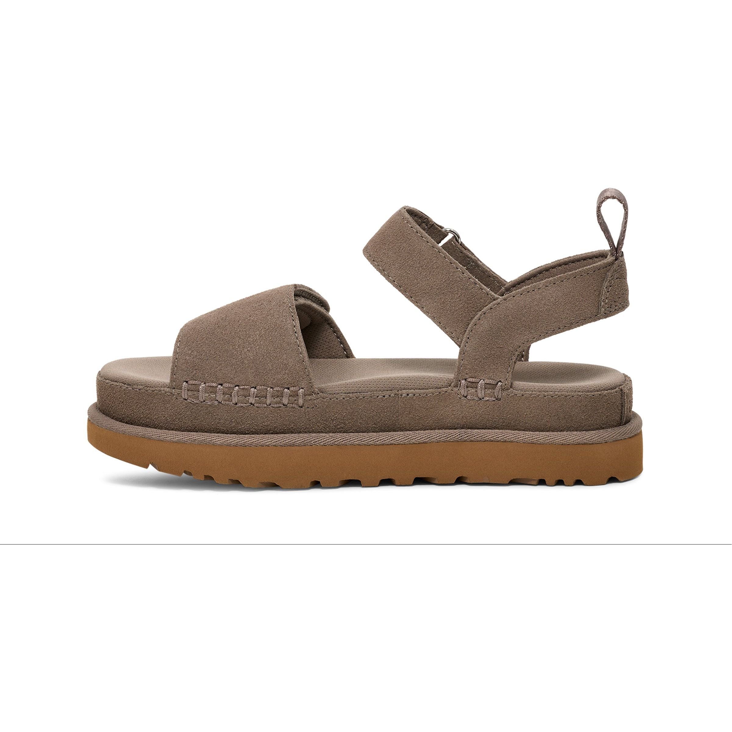 UGG Women's Goldenstar Comfort Slide Sandals - Soft Suede & Cushioned Footbed for Summer, Beach, and Casual Wear