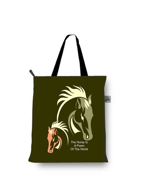 JELLIFY Printed Canvas White Tote Bag for Women - Durable Shopping & Grocery Bag with 10kg Capacity - Perfect for Work, Beach, Travel & Daily Use