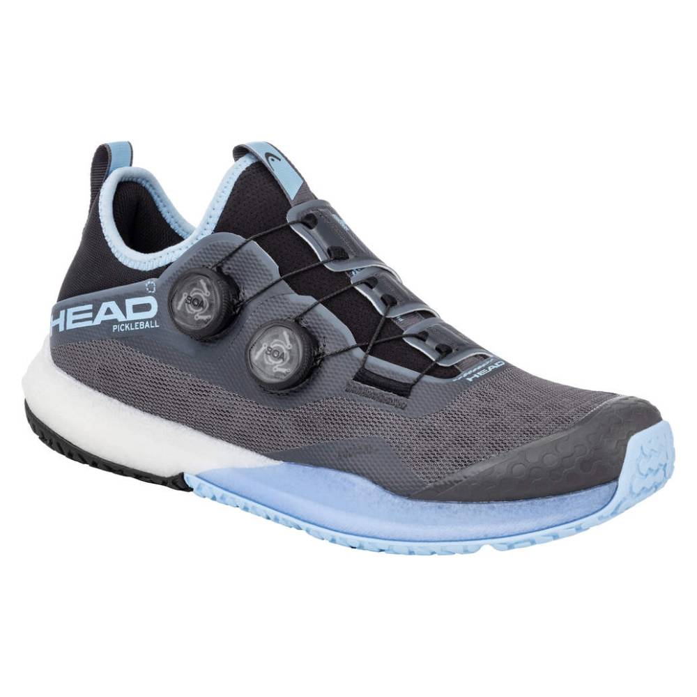 Head Motion Pro BOA Men's Pickleball Shoes - Lightweight Court Sneakers for Pickleball & Tennis (Blue/Grey) | Perfect for Indoor & Outdoor Court Sports