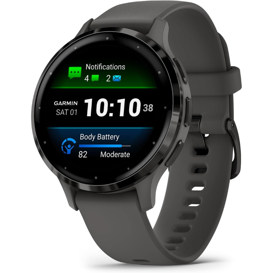 Garmin Venu 3S Smartwatch - Advanced GPS Fitness & Health Tracker with AMOLED Display, Sleep Monitoring & Smart Notifications - Perfect for Running, Swimming & Daily Activity Tracking