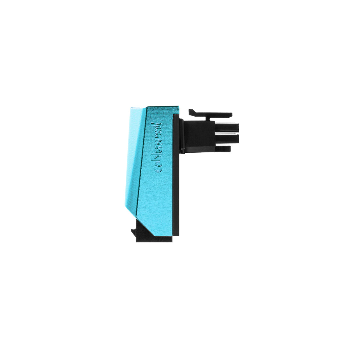 CableMod 12VHPWR 90 Degree Angled Adapter - Variant A (Light Blue) | 180° Flexible Power Connector for NVIDIA RTX 4090/4080 GPUs | Perfect for PC Gaming & Workstation Builds