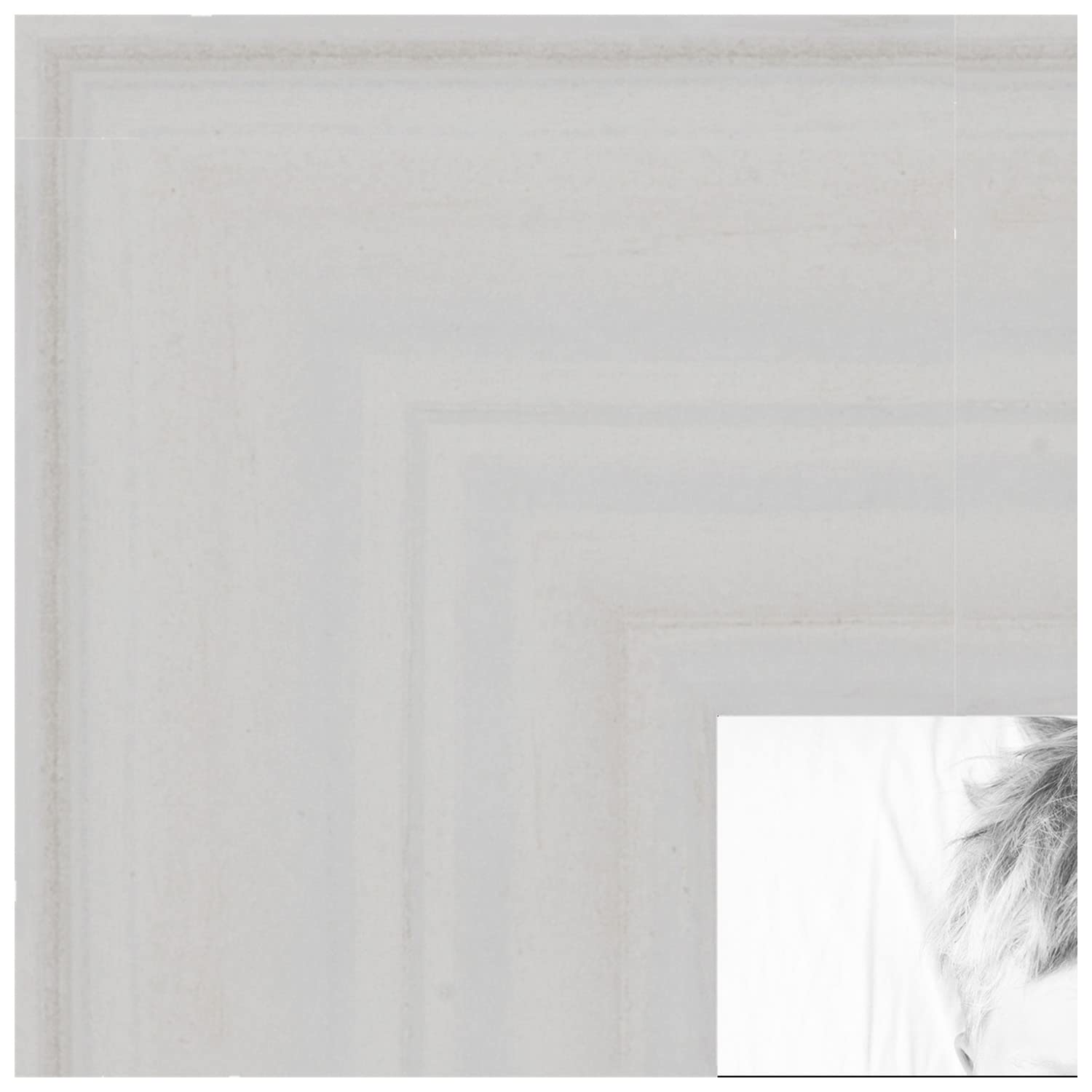 ArtToFrames 23x45 Inch White Picture Frame - 1.5 Inch Custom Wood Poster Frame for Wall Art, Photos & Posters - Includes Economy Acrylic - Perfect for Home Decor, Office Display & Gallery Walls