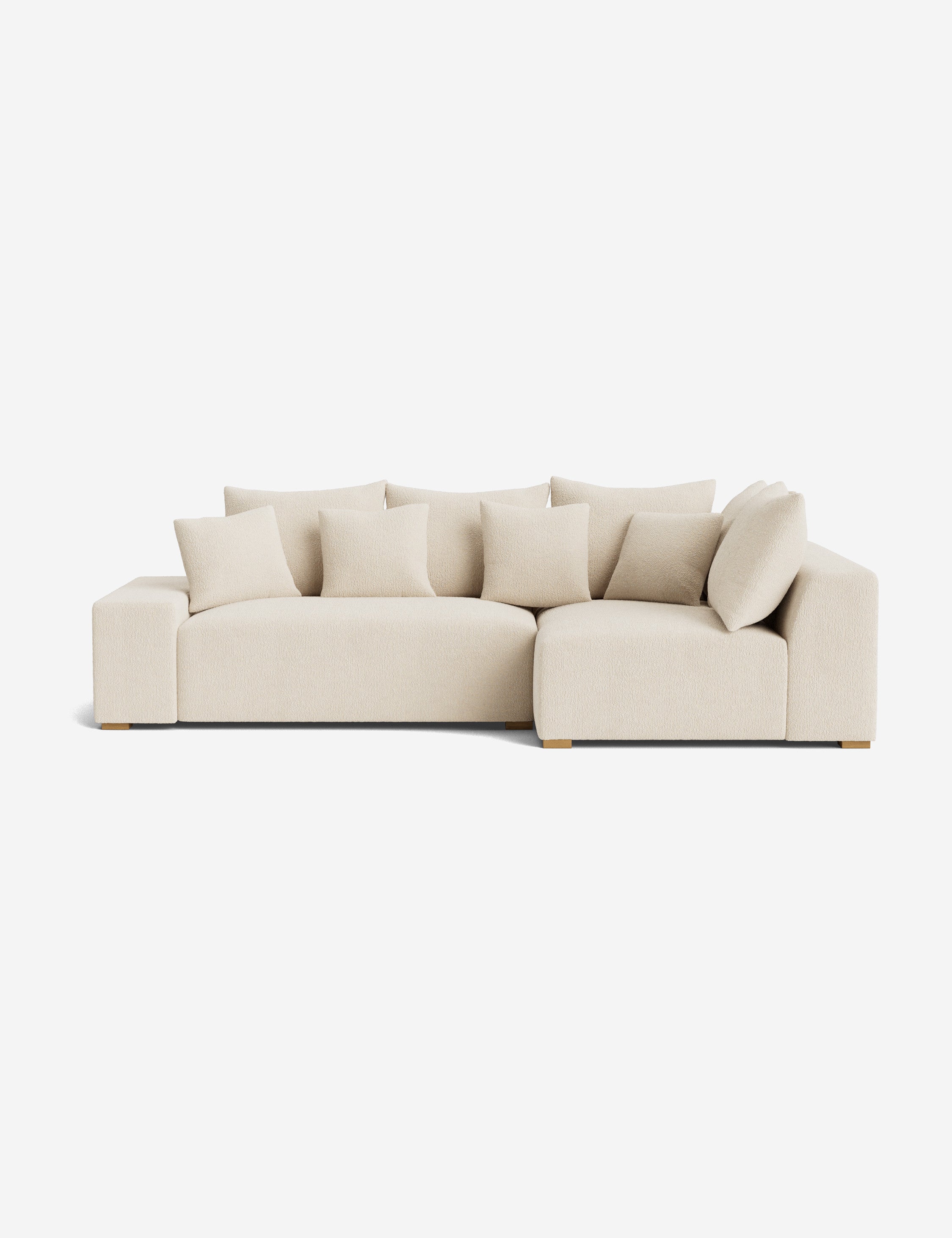 Stylish Clayton Sectional Sofa - Modern L-Shaped Couch for Living Room, Home Theater & Lounge Areas | Comfortable Fabric Upholstery & Spacious Seating