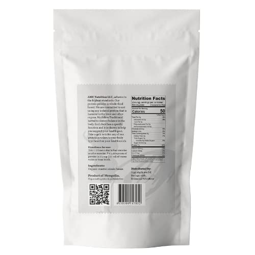 Organic Mongolian Roasted Adzuki Bean Powder 198g - High Protein Superfood for Smoothies, Baking & Korean Desserts | Gluten-Free Vegan Meal Replacement | Himalayan Red Bean Powder for Tea & Healthy Drinks