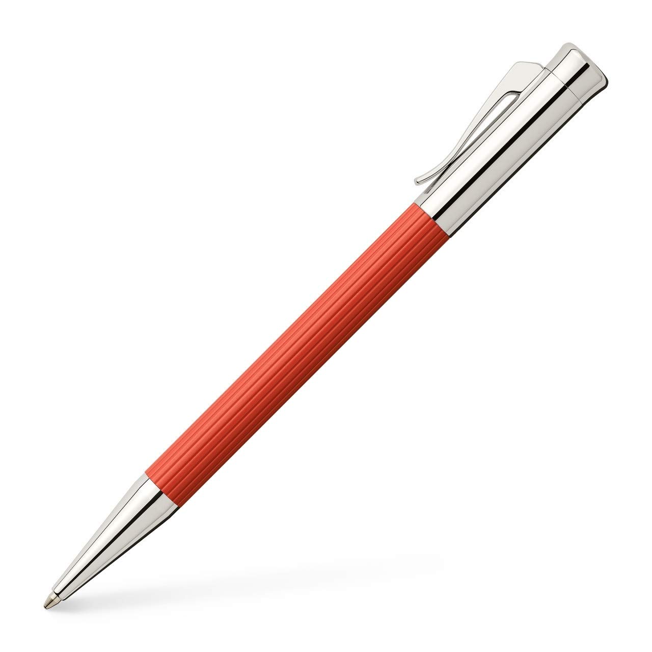 Graf von Faber-Castell Tamitio India Red Ballpoint Pen - Black Ink 0.5mm Refill | Premium Writing Instrument for Business, Gifts & Luxury Collectors