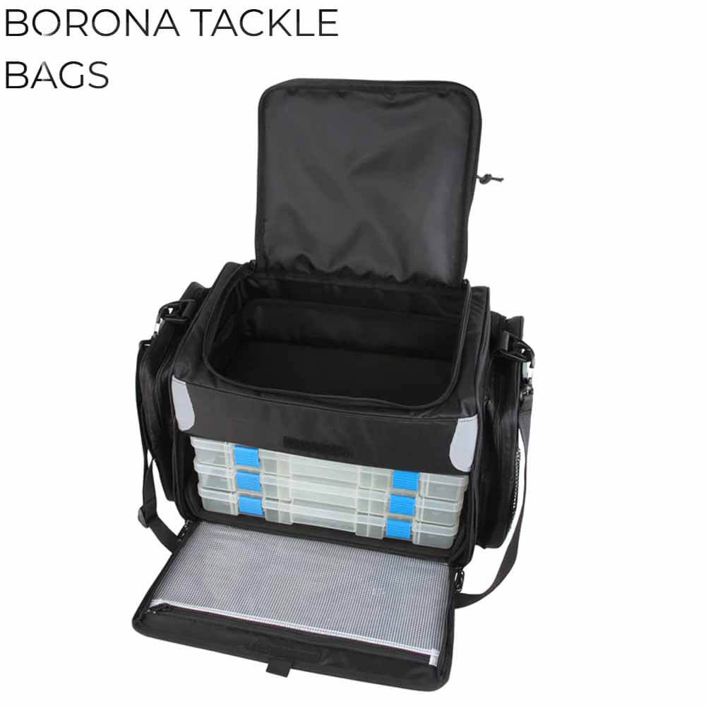 Shimano Borona Fishing Tackle Bag - Waterproof & Durable Gear Storage for Freshwater & Saltwater Anglers - Perfect for Boat, Kayak, and Shore Fishing