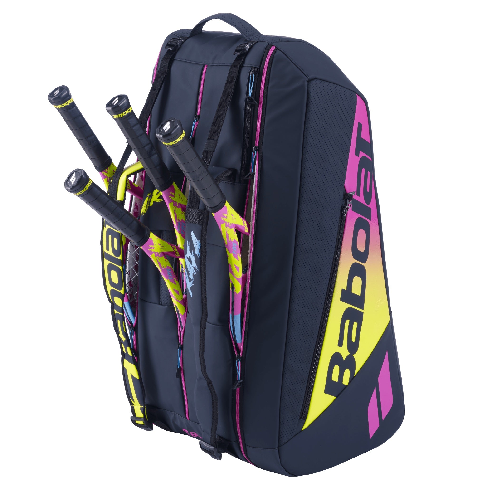 Babolat Pure Aero Rafa Tennis Bag 12 Pack - Premium Tennis Equipment for Players & Coaches | Perfect for Tournaments, Training & Travel