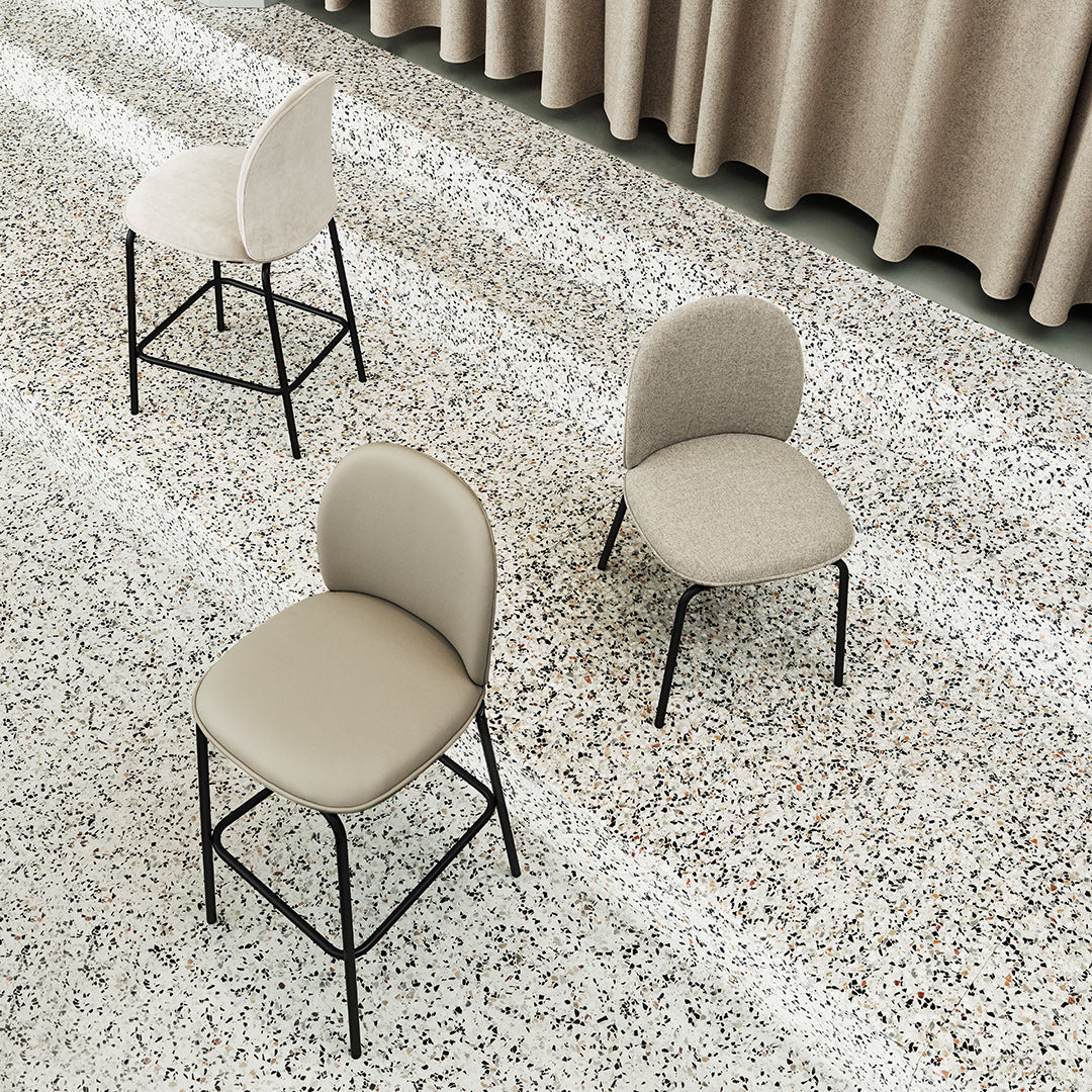 Premium Ace Counter Chair - Fully Upholstered Bar Stool for Kitchen Island, Breakfast Nook & Home Bar | Comfortable & Stylish Seating Solution