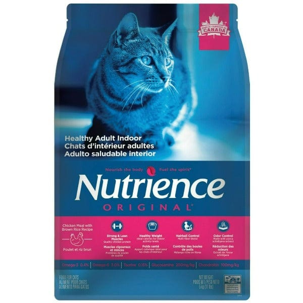 Nutrience Original Healthy Adult Indoor Dry Cat Food - Premium High Protein, Grain-Free Recipe for Indoor Cats - Perfect for Weight Control & Hairball Reduction at Home