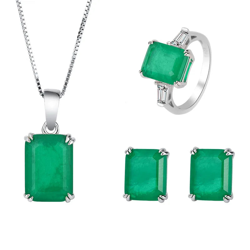 Eternal Platinum Jewelry Set for Women - Elegant Necklace & Earrings Set | Perfect for Weddings, Anniversaries, and Special Occasions
