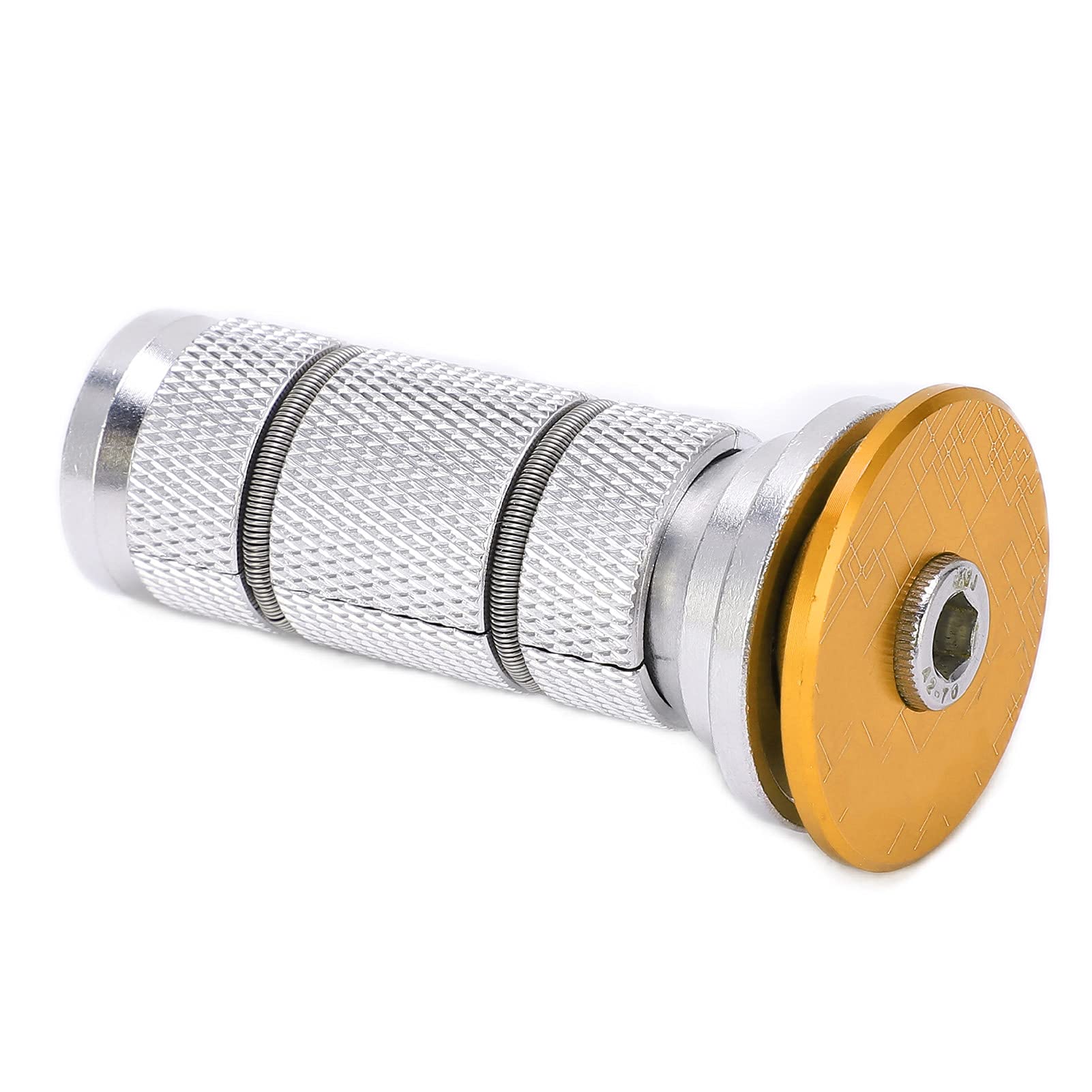 VBESTLIFE Bike Headset Expander Stem - CNC Threaded Compression Plug with Knurling for Carbon Fiber Forks | Reusable & Clear Texture | Perfect for Road Bikes, Mountain Bikes & Cycling Accessories