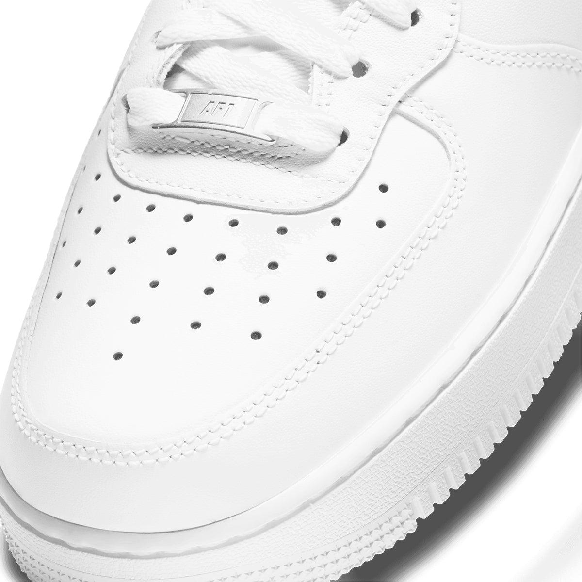 Nike Air Force 1 Mid '07 Sneakers - Triple White Colorway | Men's Basketball Shoes for Casual Wear & Street Style