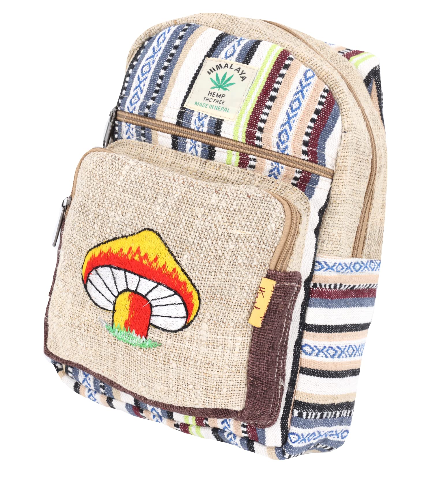 Eco-Friendly Hemp Sling Backpack - Handmade Fair Trade Hippie Festival & Hiking Crossbody Bag | Perfect for Outdoor Adventures, Music Festivals & Travel Accessories