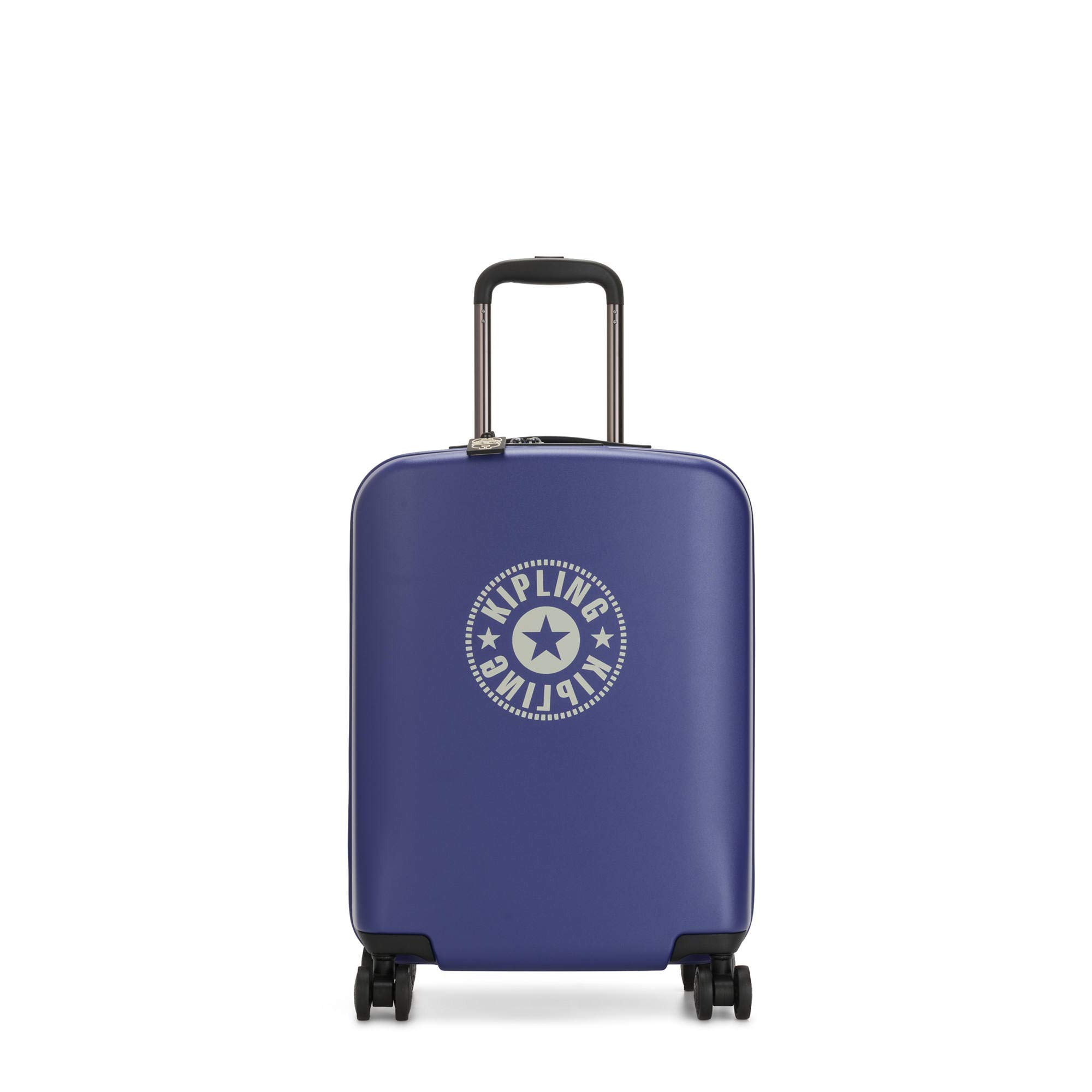 Kipling Curiosity Small 4-Wheel Spinner Carry-On Luggage in Laser Blue | Lightweight Rolling Suitcase for Travel, Business Trips & Weekend Getaways