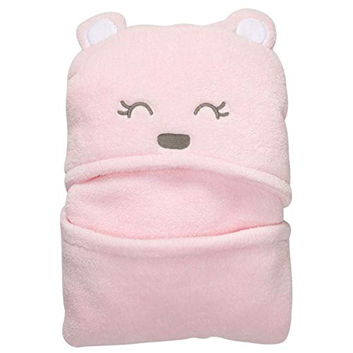 Soft Baby Hooded Towel with Bear Design - Newborn Swaddle Blanket & Toddler Bathrobe - Absorbent & Comfortable for Bath Time, Swimming, and After Shower Wrap - Perfect Gift for Baby Showers