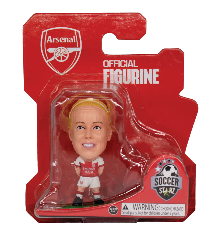 Official Arsenal SoccerStarz Beth Mead Action Figure - Collectible Football Player Statue for Fans & Gift - Perfect for Home Decor, Office Display, and Soccer Memorabilia Collections