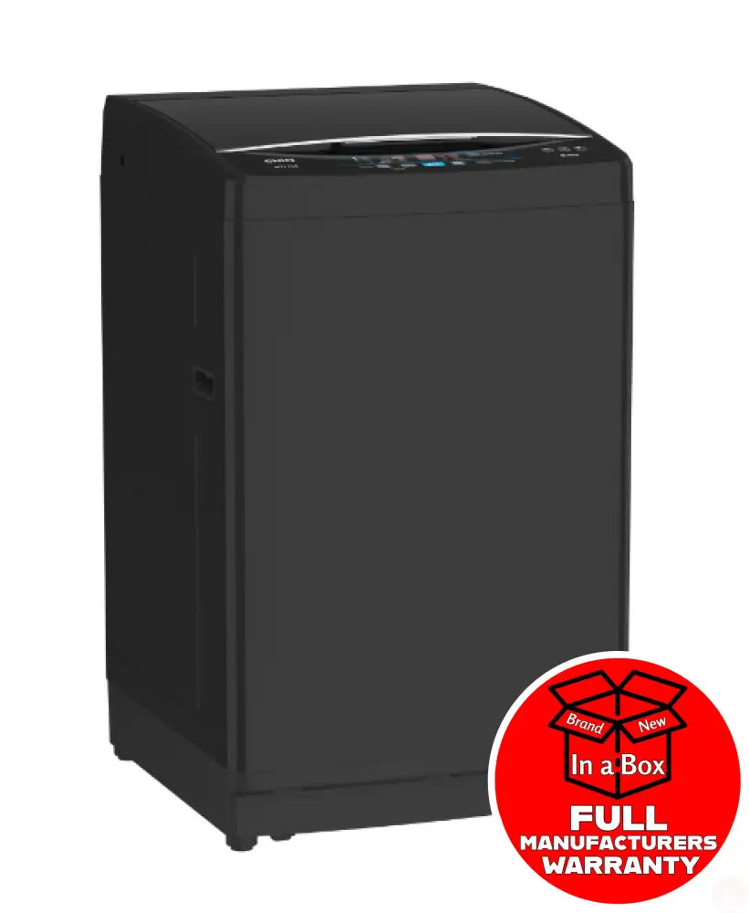 CHiQ WTL79B 8kg Top Load Washing Machine - Energy Efficient Black Laundry Washer for Small Apartments & Compact Spaces