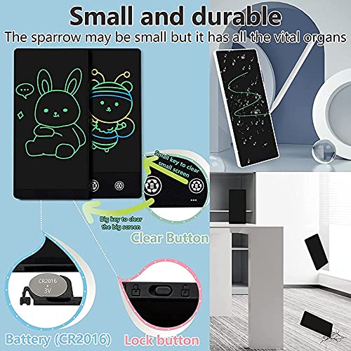 Double-Sided Full Screen LCD Writing Tablet - Digital Handwriting Board & Drawing Pad for Kids & Adults - Perfect for Note Taking, Doodling, and Creative Sketching at Home, School, or Office