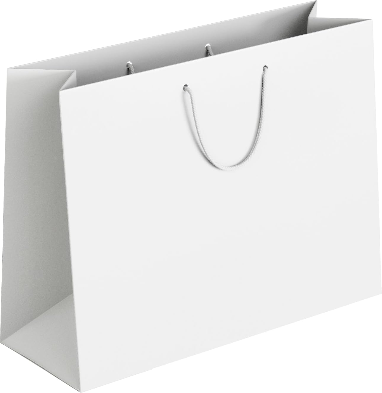 Premium White Plain Paper Gift Bags - 14x10.5x4 Inch Large Size - Pack of 5 - Eco-Friendly Apex Graphics Bags for Wedding, Birthday, Kids Party & Return Gifts | Perfect for Gift Wrapping, Party Favors & Retail Packaging