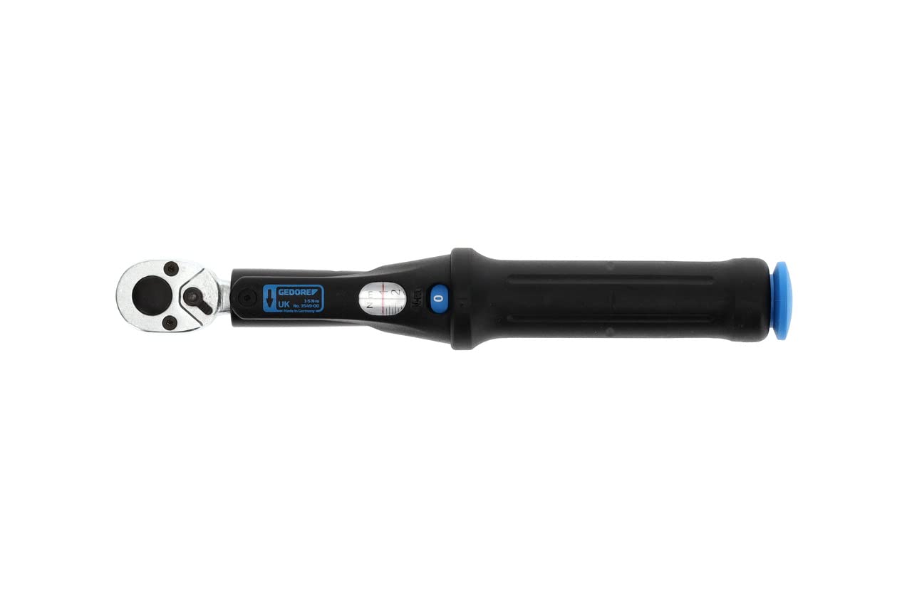 Gedore 3549 UK Torque Wrench 1-5 Nm with COFLEX Gate - Precision Tool for Automotive, Bicycle & Mechanical Repairs - Perfect for DIY Enthusiasts and Professional Mechanics