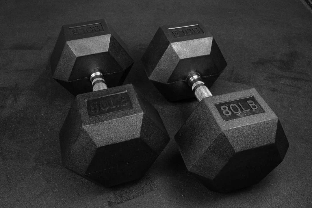 Wright Equipment Rubber Hex Dumbbells - Premium Weight Lifting Equipment for Home Gym & CrossFit Training | Perfect for Strength Training, HIIT Workouts & Fitness Enthusiasts
