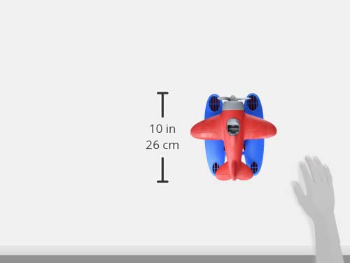 Green Toys Seaplane Red/Blue - Eco-Friendly Airplane Toy for Kids | Perfect for Bath Time, Pool Play & Outdoor Adventures