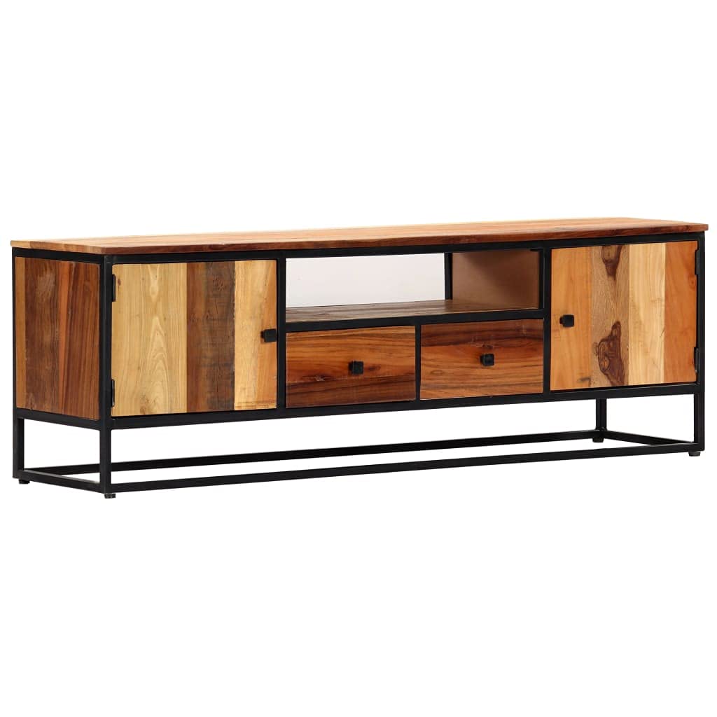 Modern Farmhouse Double Door TV Stand - 47.2