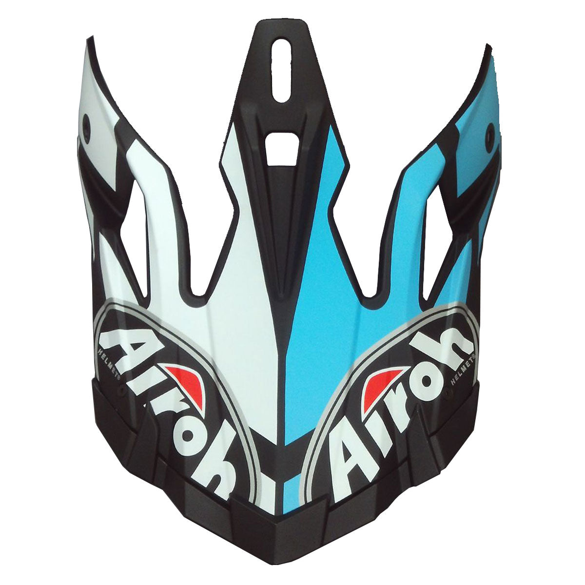 Airoh Peak For Aviator 2.3 Matt Azure Blue Motorcycle Helmet - Lightweight & DOT Certified for Street Riding & Racing