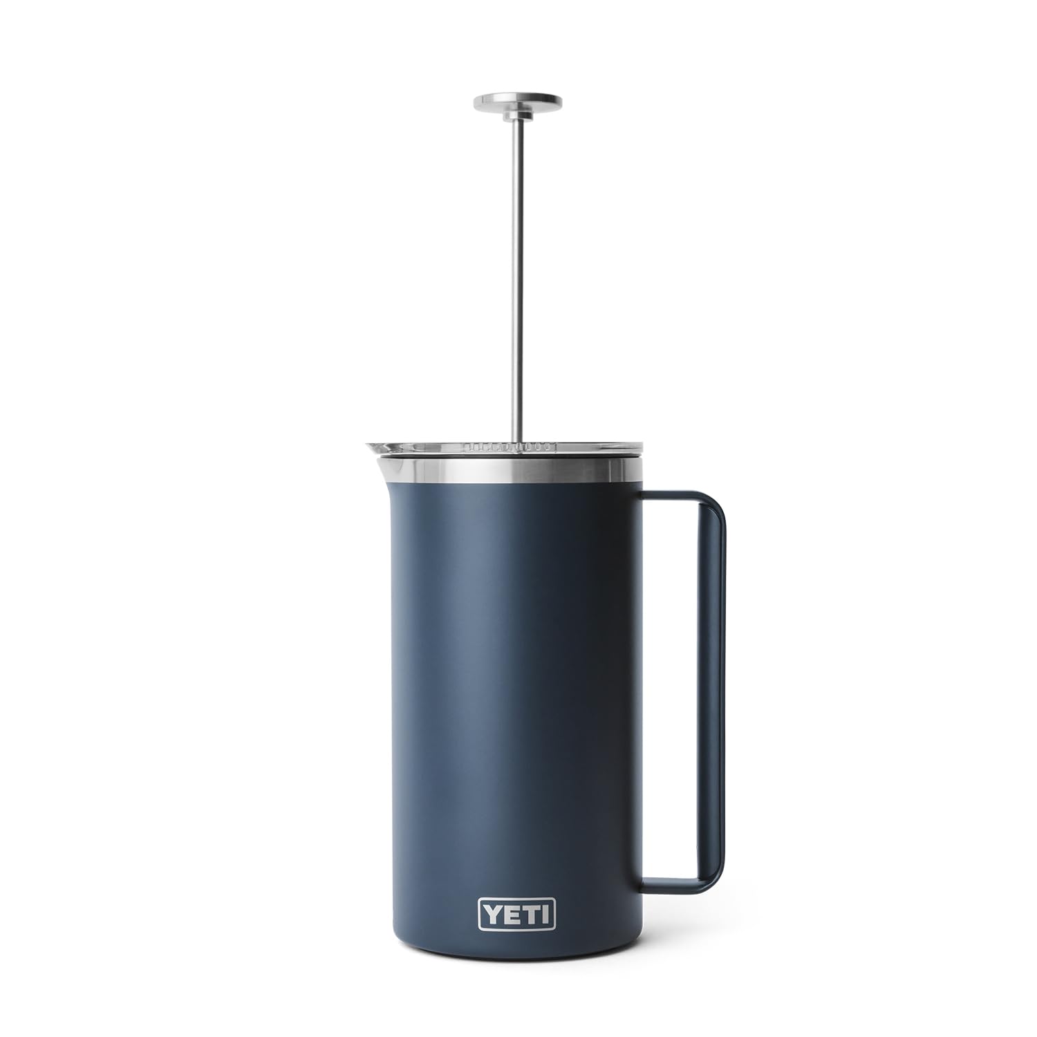 **YETI Rambler French Press Coffee Maker with GroundsControl Filter – Stainless Steel, 34 oz, Insulated for Hot & Cold Brews – Perfect for Camping, Travel, and Home Use**