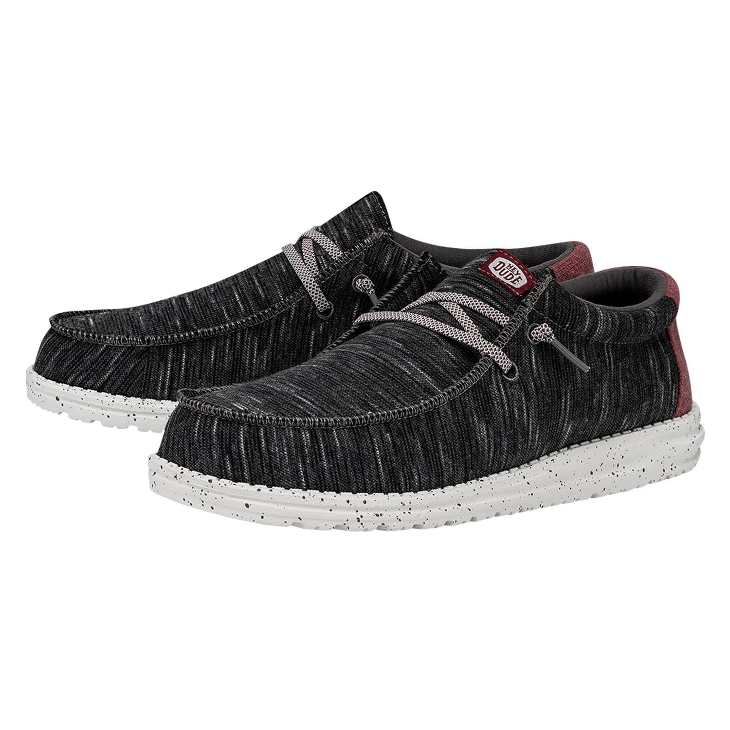 Hey Dude Men's Wally Jersey Slip-On Loafers - Ultra Lightweight & Comfortable Casual Shoes for Men - Perfect for Walking, Travel & Everyday Wear