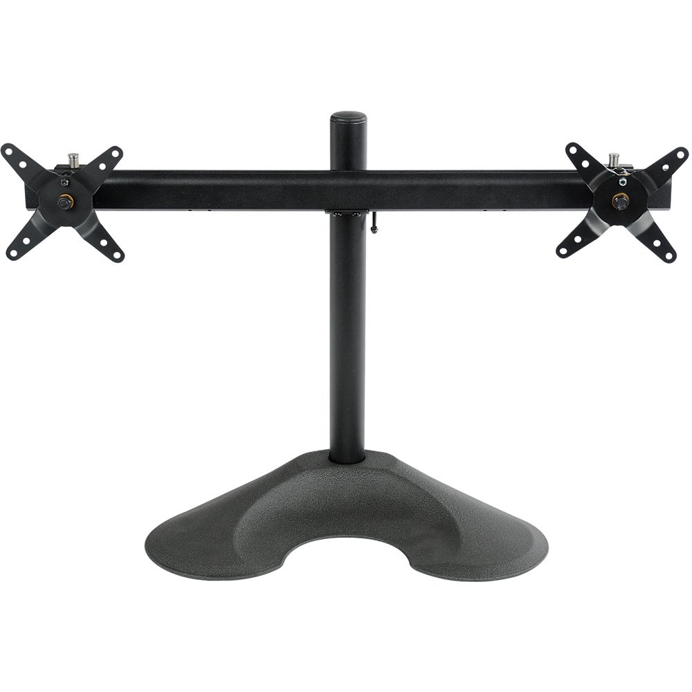 Ergotech Dual LCD Monitor Desk Mount Stand - Adjustable VESA 75/100mm for Two Screens up to 24