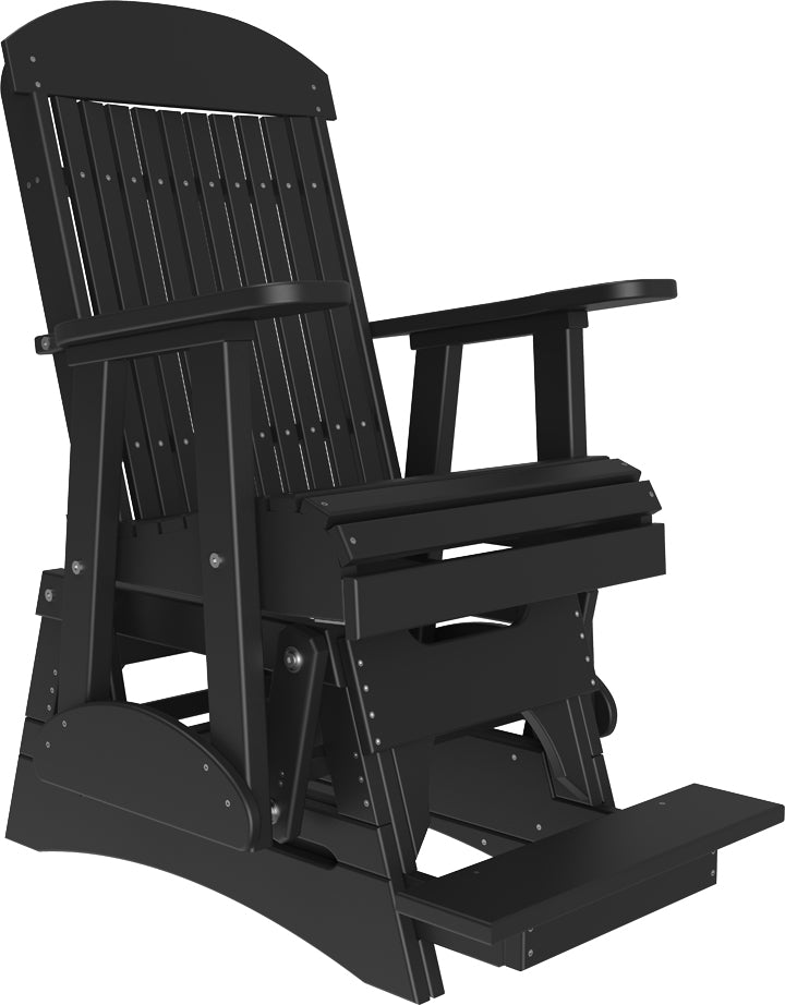 LuxCraft 2-Foot Classic Balcony Glider Chair - Outdoor Patio Swing for Relaxing, Porch Rocking, and Garden Lounging