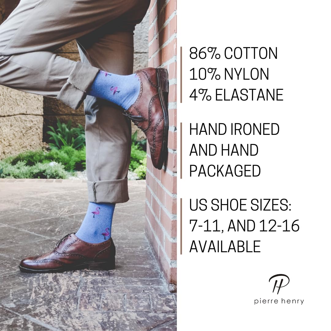 Premium Cotton Over the Calf Dress Socks for Men (9-Pack) | Stay-Up Long Socks for Business & Formal Wear | Comfortable Office & Wedding Socks
