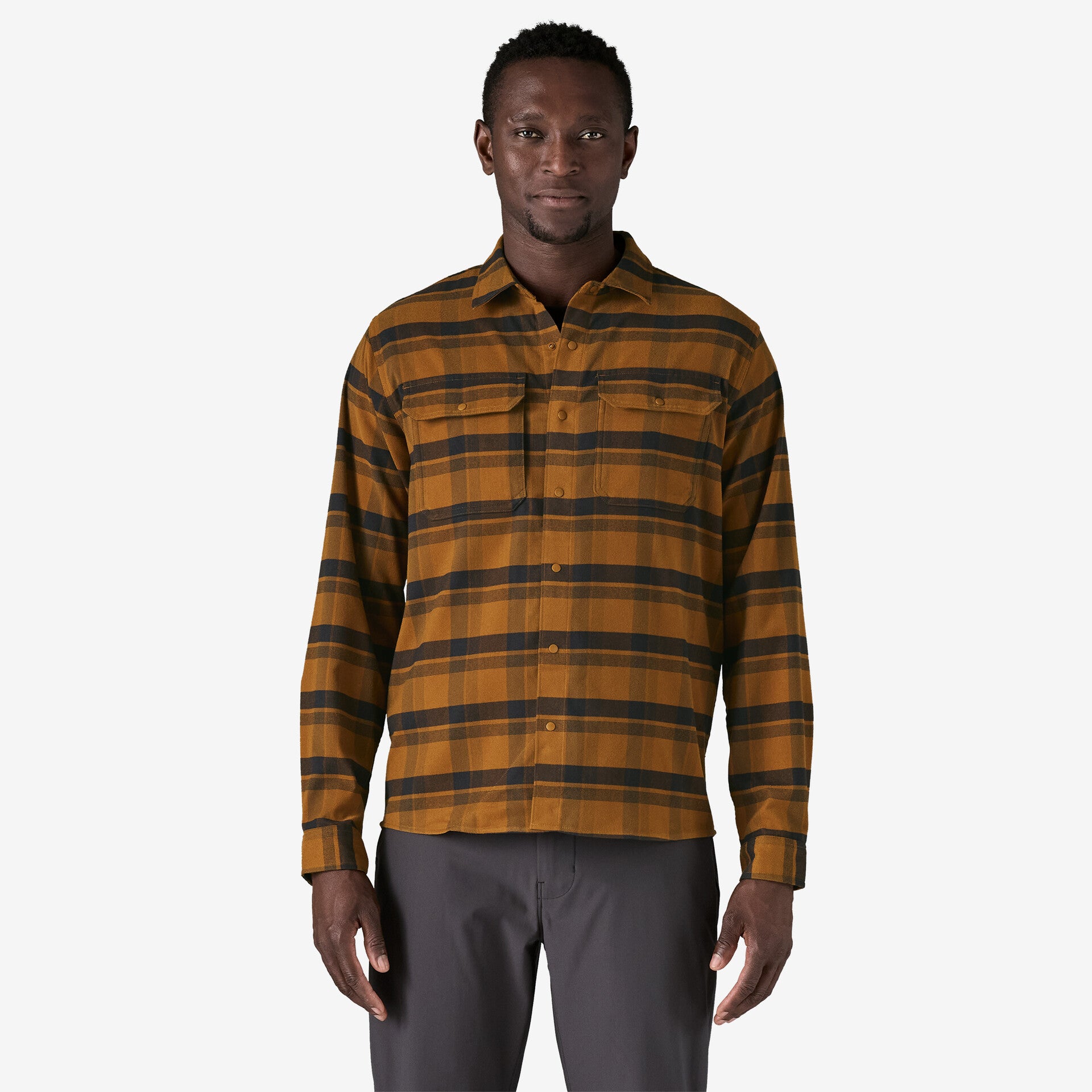 **Men's Canyonite Flannel Shirt - Soft Plaid Long Sleeve Button-Up for Casual & Outdoor Wear - Perfect for Camping, Hiking, and Fall Layering**